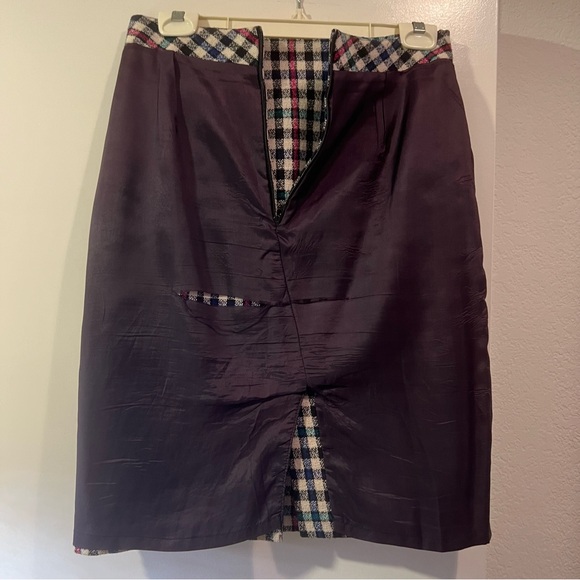 Petite Network - size 6 - Beautiful Colorful Plaid Skirt - Picture 4 of 8